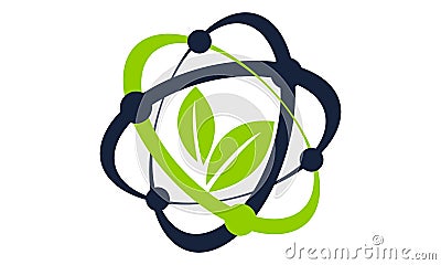 Eco Science Technology Lab Vector Illustration