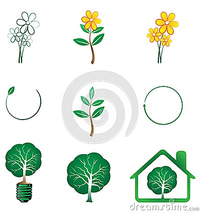 Eco series Vector Illustration