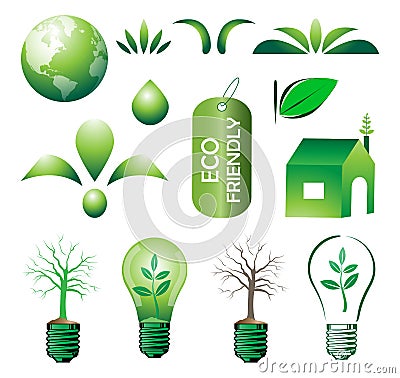 Eco set Stock Photo