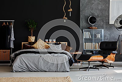 Eco style bedroom Stock Photo