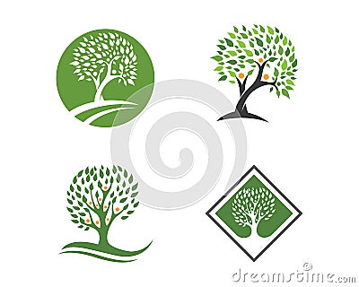 Eco Tree Logo Template Vector Illustration