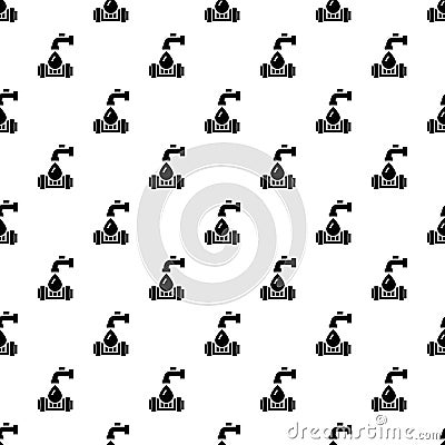 Eco water tap pattern seamless vector Vector Illustration