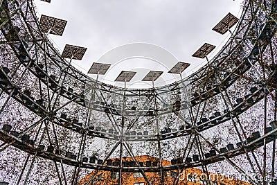 Ecobulevar vertical garden in Vallecas district in Madrid Stock Photo