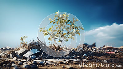 Ecocide. Environmental background, concern for nature and sustainability. Banner. Stock Photo