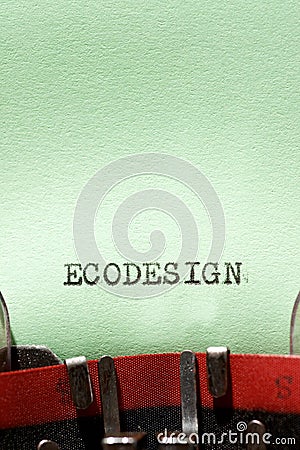 Ecodesign concept view Stock Photo