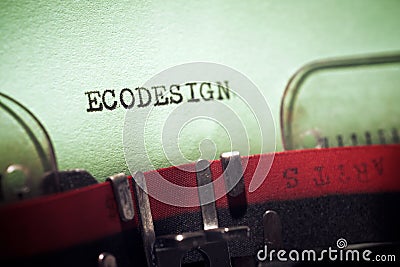 Ecodesign concept view Stock Photo