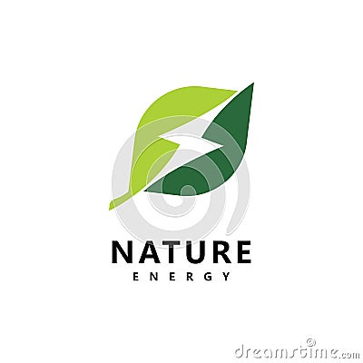 Ecol energy logo vector template Vector Illustration