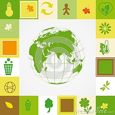 Ecological card Vector Illustration