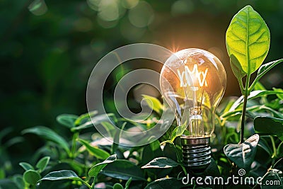 Ecological friendly and sustainable renewable energy concept Stock Photo