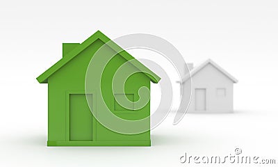 Ecological House Stock Photo