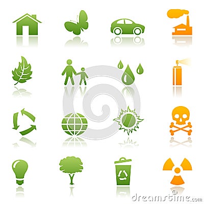 Ecological icon set Vector Illustration