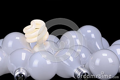 Ecological light source Stock Photo