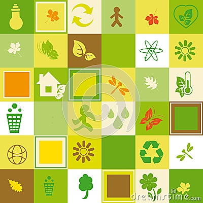 Ecological seamless Vector Illustration