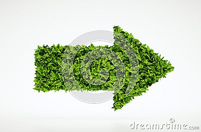 Ecology arrow symbol Stock Photo