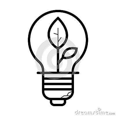 Ecology bulb light Stock Photo