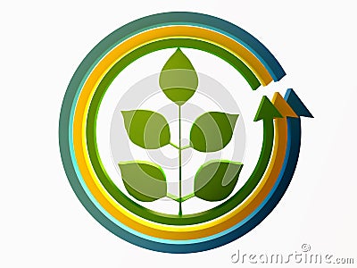 Ecology Concept Green Earth ,Landscape Protecti Stock Photo