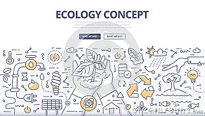 Ecology Doodle Concept Vector Illustration