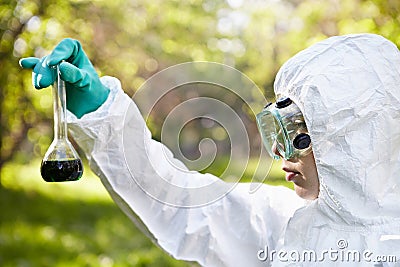 Ecology and environmental pollution. Stock Photo