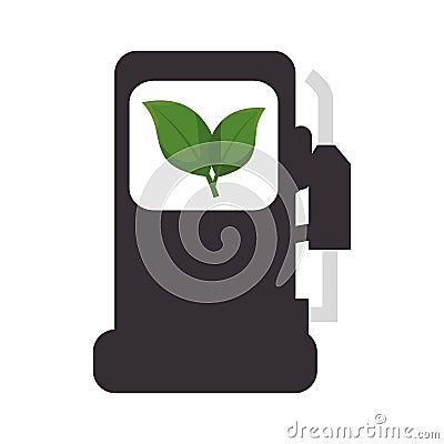 Ecology fuel isolated icon Vector Illustration