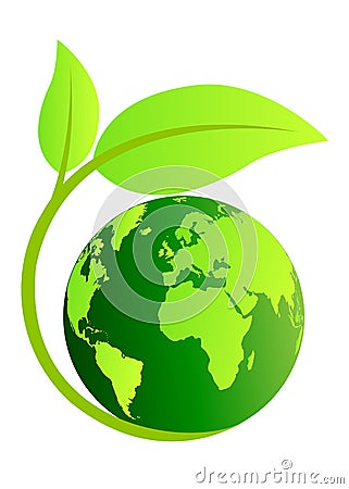 Ecology globe Vector Illustration