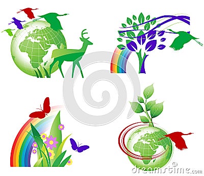 Ecology Icons Vector Illustration