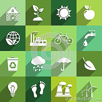 Ecology icons Vector Illustration