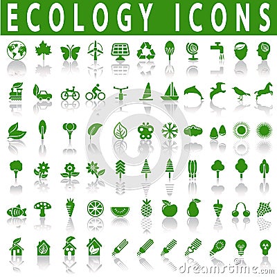 Ecology icons Vector Illustration