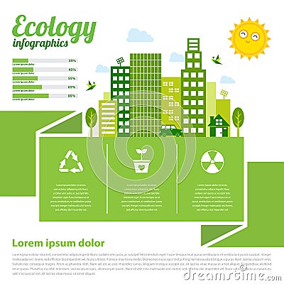 Ecology infographic Vector Illustration