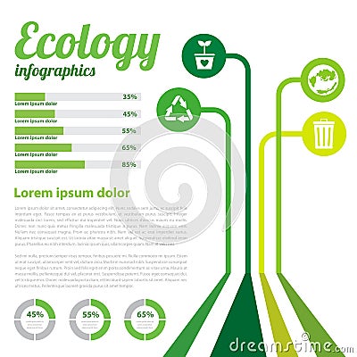 Ecology infographic Vector Illustration