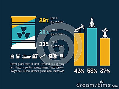Ecology Infographic Element Vector Illustration