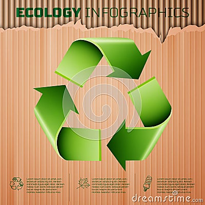 Ecology infographics background Vector Illustration