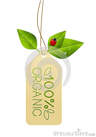 Ecology paper tag Vector Illustration