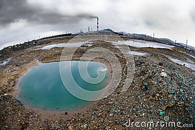 Ecology pollution Stock Photo