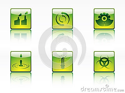 Ecology,power and energy icons Vector Illustration