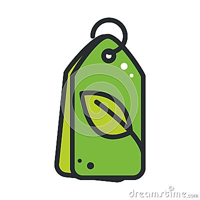 ecology tags product Vector Illustration