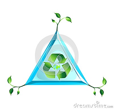 Ecology world logo in vector Stock Photo