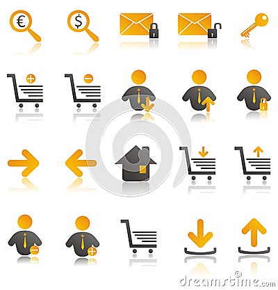 Ecommerce icons set Vector Illustration