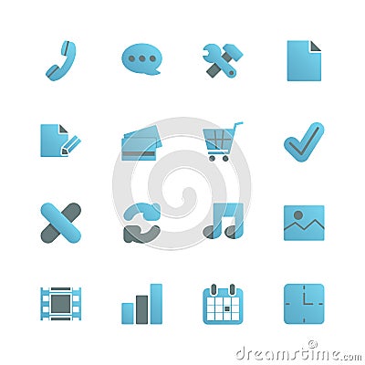 Ecommerce iconset for web design Vector Illustration