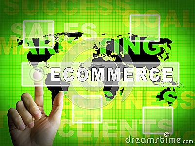 Ecommerce Platform Virtual Marketplace Portal 3d Illustration Stock Photo