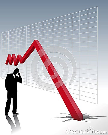 Economic crisis Vector Illustration