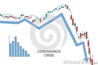 Economic crisis, global recession, concept of stock market crash Stock Photo