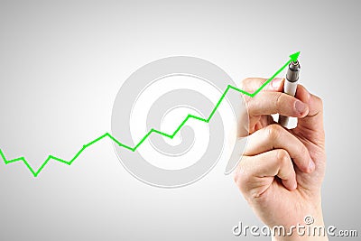 Economic growth and increase concept Stock Photo