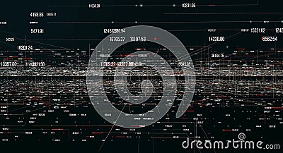 Transfer and storage of data sets Stock Photo