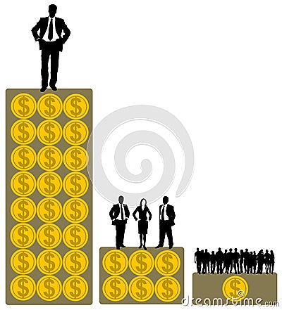 Economic inequality Stock Photo