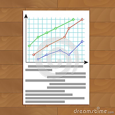 Economic infochart diagram Vector Illustration