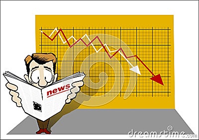 Economic news Stock Photo