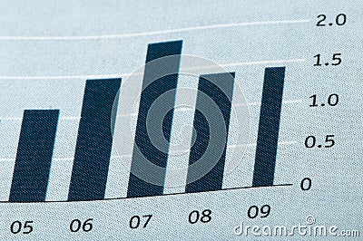 Economics graph Stock Photo