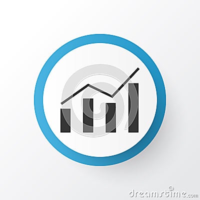 Economics Profit Icon Symbol. Premium Quality Isolated Data Information Element In Trendy Style. Vector Illustration