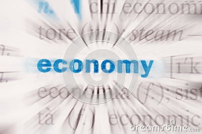 Economy word Stock Photo