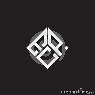 ECP letter logo design on black background. ECP creative initials letter logo concept. ECP letter design Vector Illustration